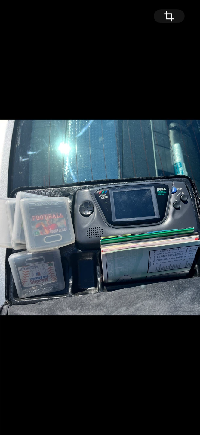 Sega Game Gear Console with Games and Case