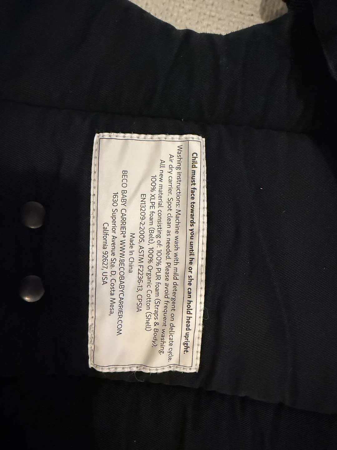 Beco Baby Carrier Black - photo 3