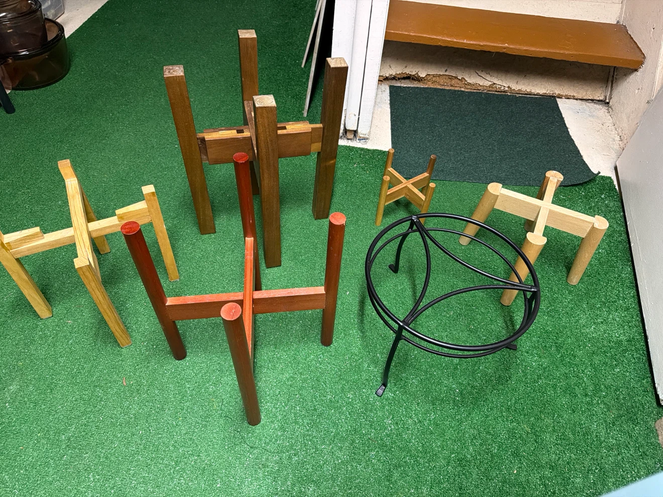 Set of 6 Assorted Plant Stands. Price is $5 up