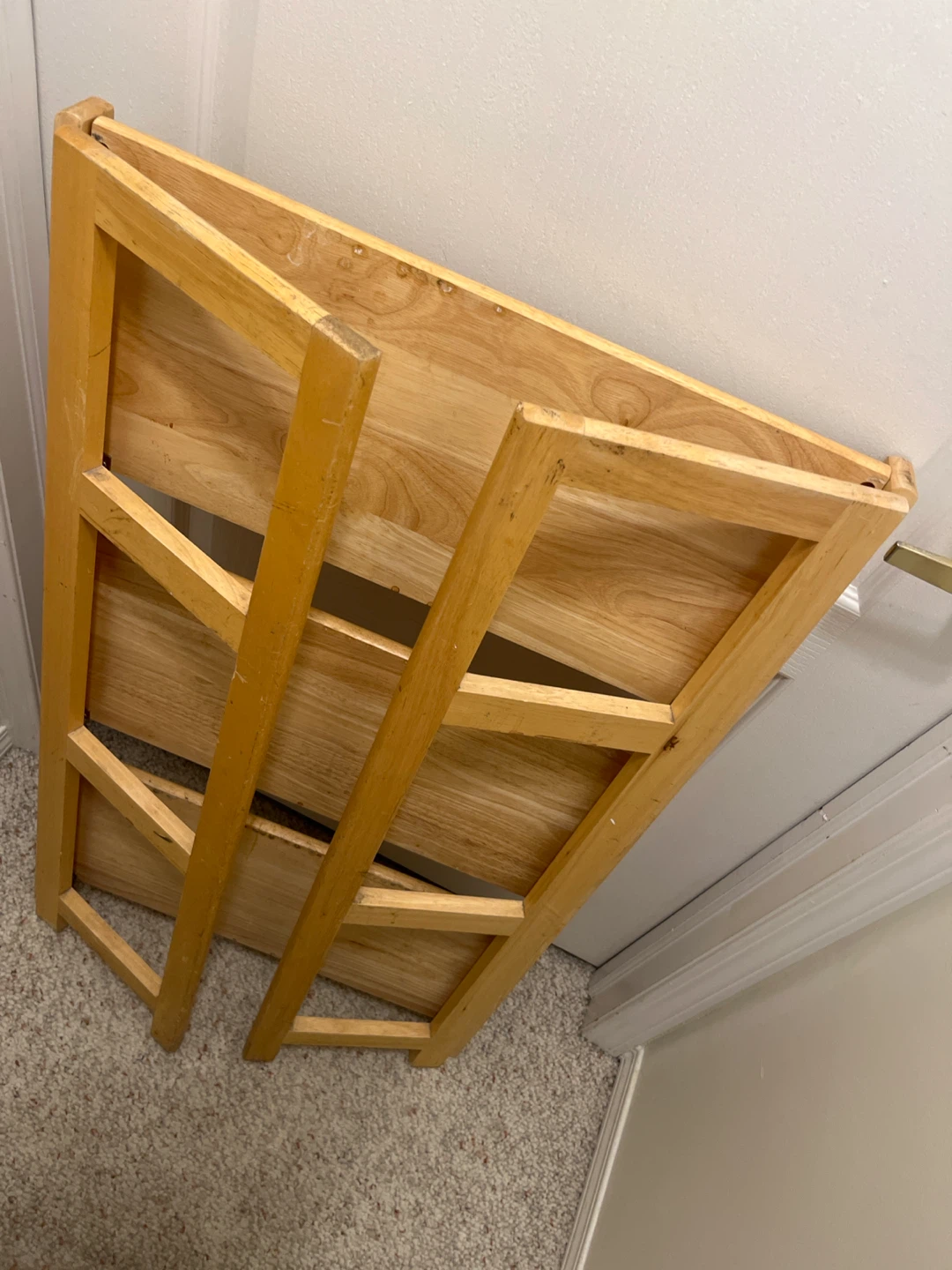 3-Tier Folding Wooden Shelf - photo 2