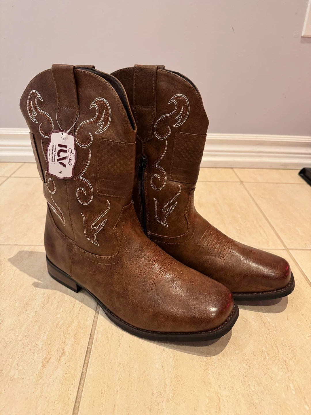 ILV Brown Cowboy Boots