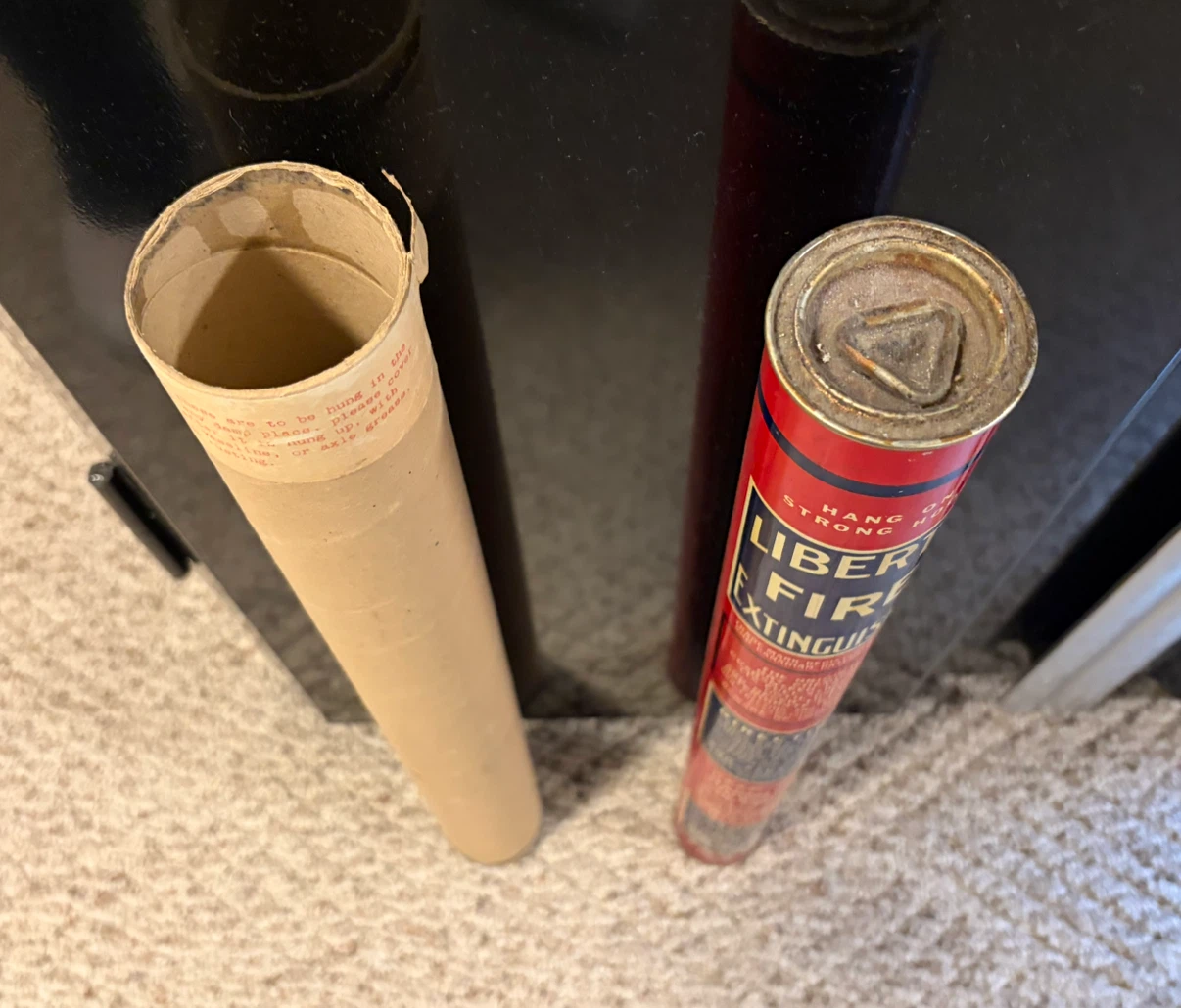 Vintage Liberty Fire Extinguisher with Cardboard Tube - photo 2
