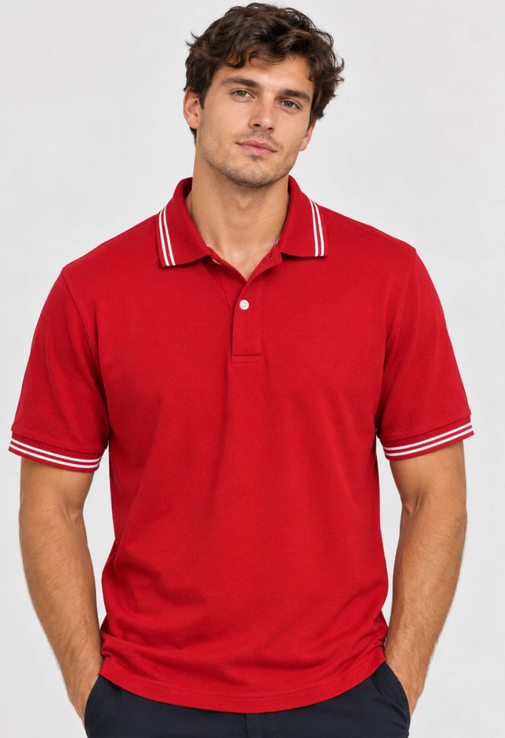 Chaps Red Polo Shirt