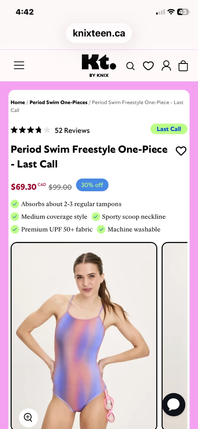 Kt. by Knix Period Swim Freestyle One-Piece - photo 4
