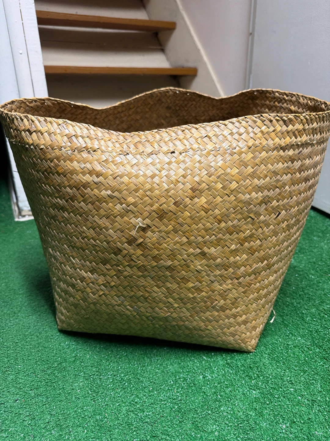 Woven Seagrass  Basket 13” H x 16” W