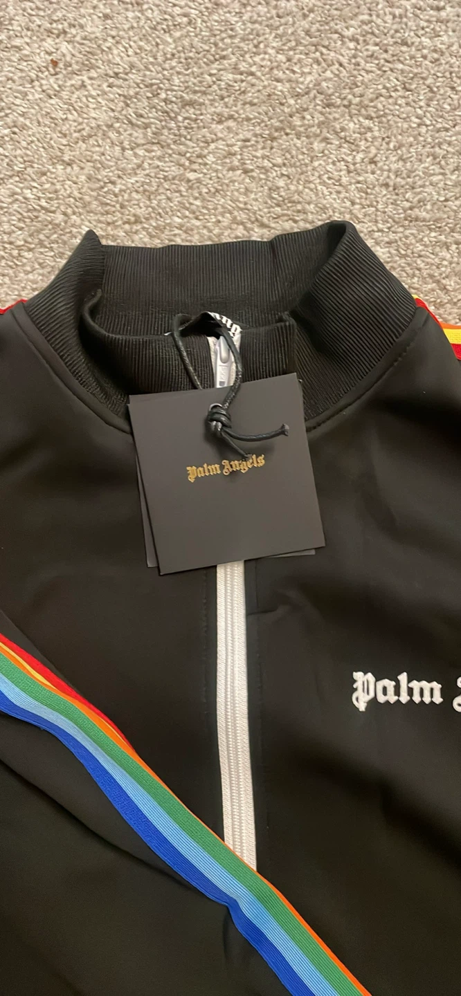 Palm Angels Black Rainbow Track Jacket - photo 2