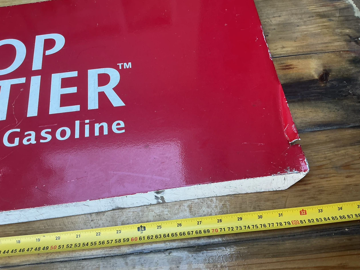Vintage “Top Tier Detergent Gasoline” Tin Sign ! - photo 3