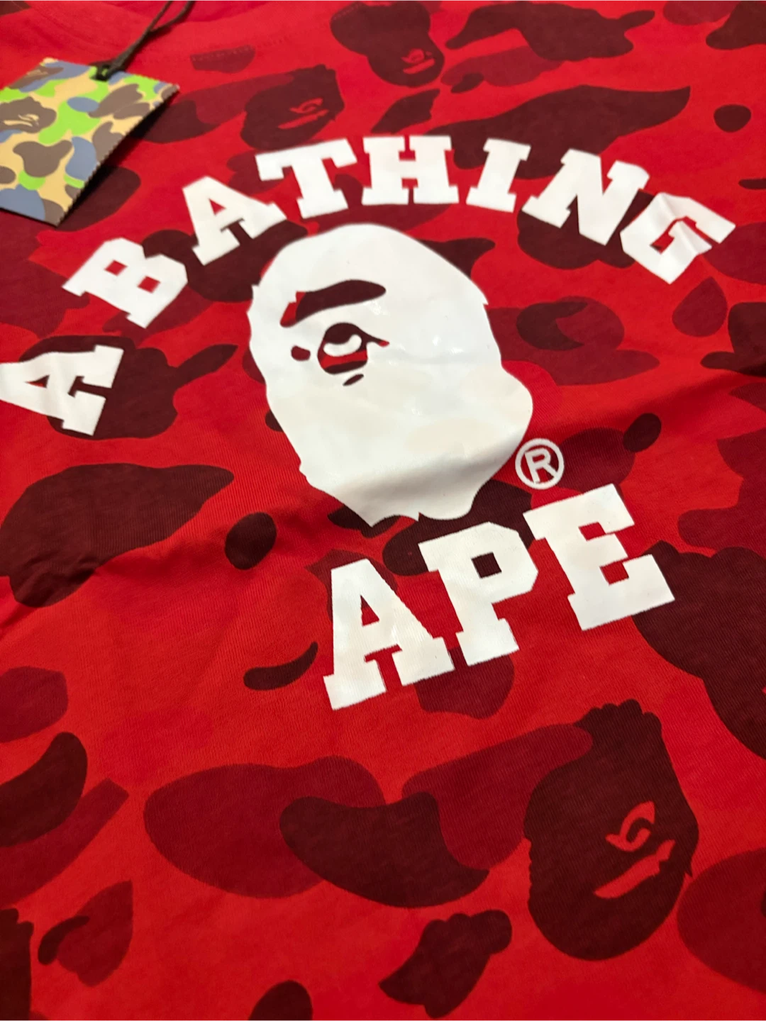 A Bathing Ape Red Camo T-Shirt - photo 2