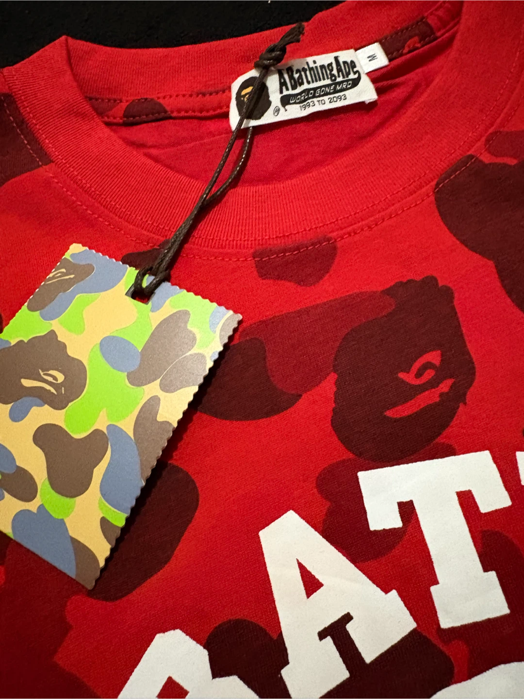 A Bathing Ape Red Camo T-Shirt - photo 3