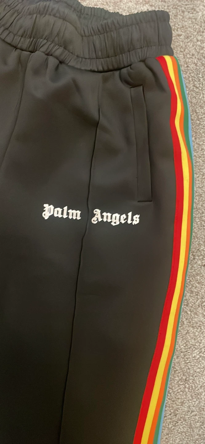 Palm Angels Black Rainbow Track Pants - photo 2