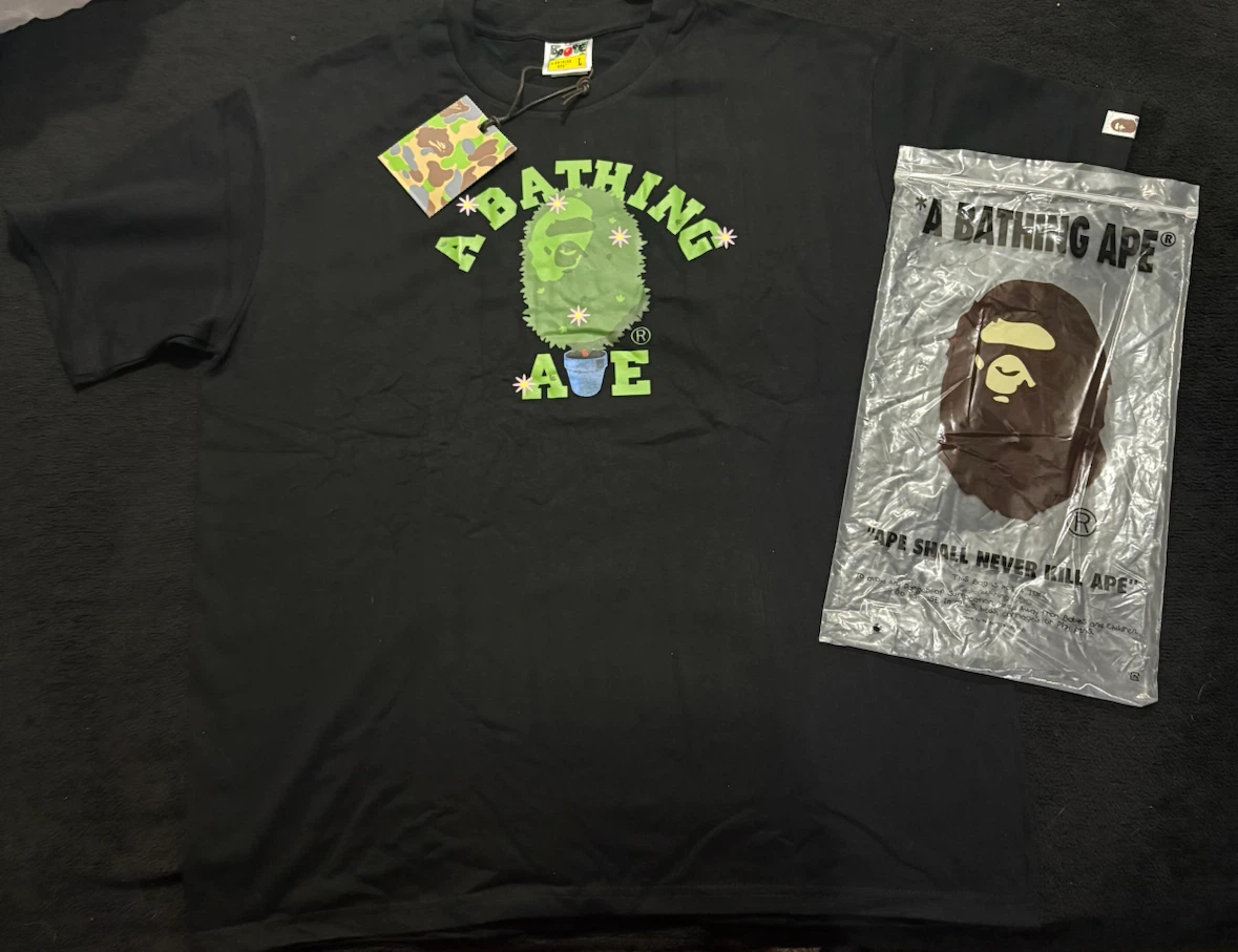 A Bathing Ape Black Graphic T-Shirt