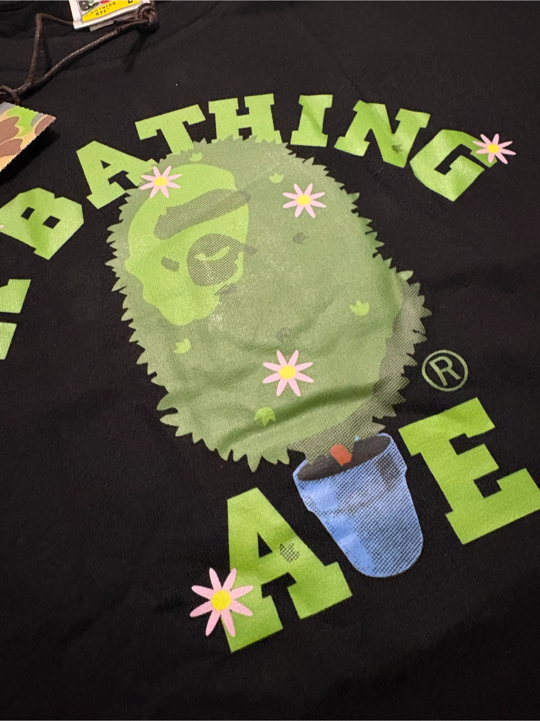 A Bathing Ape Black Graphic T-Shirt - photo 2