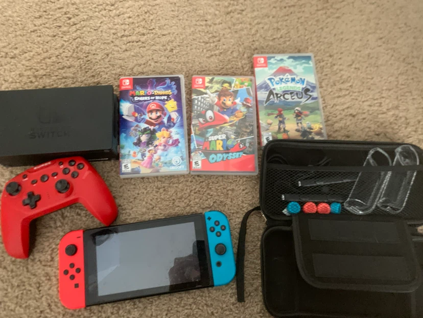 Nintendo Switch Console Bundle with Games and Controller