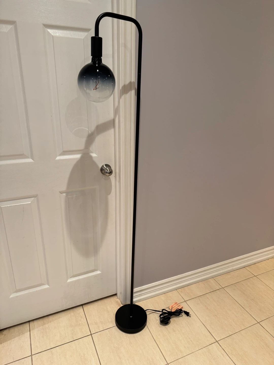 Modern Black Arc Floor Lamp