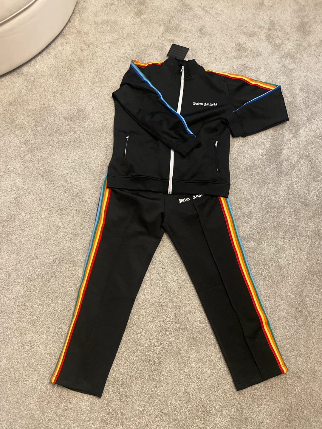 Palm Angels Tracksuit Black Rainbow