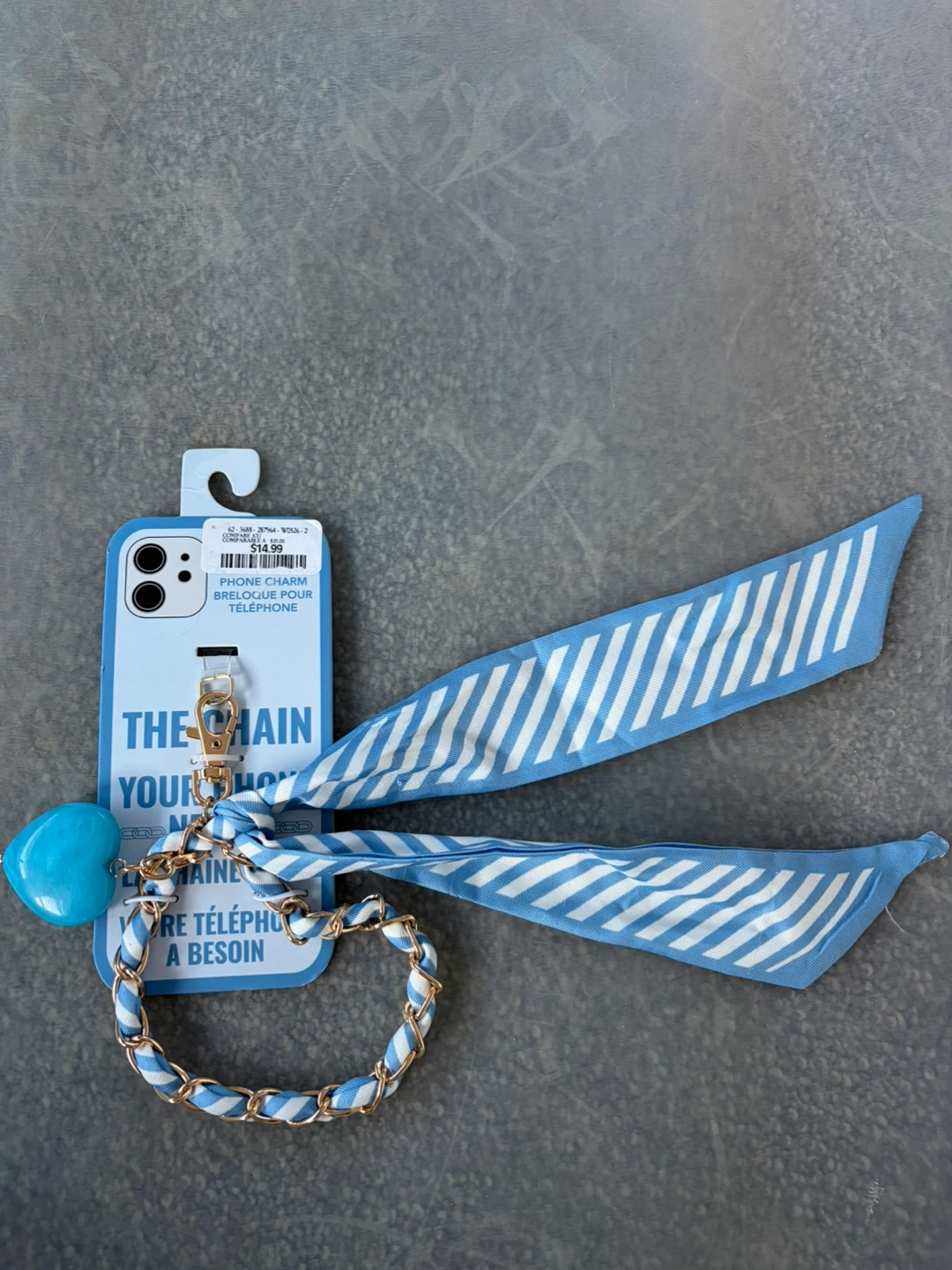 Miami Chains Co. Blue Heart Phone Charm - photo 4