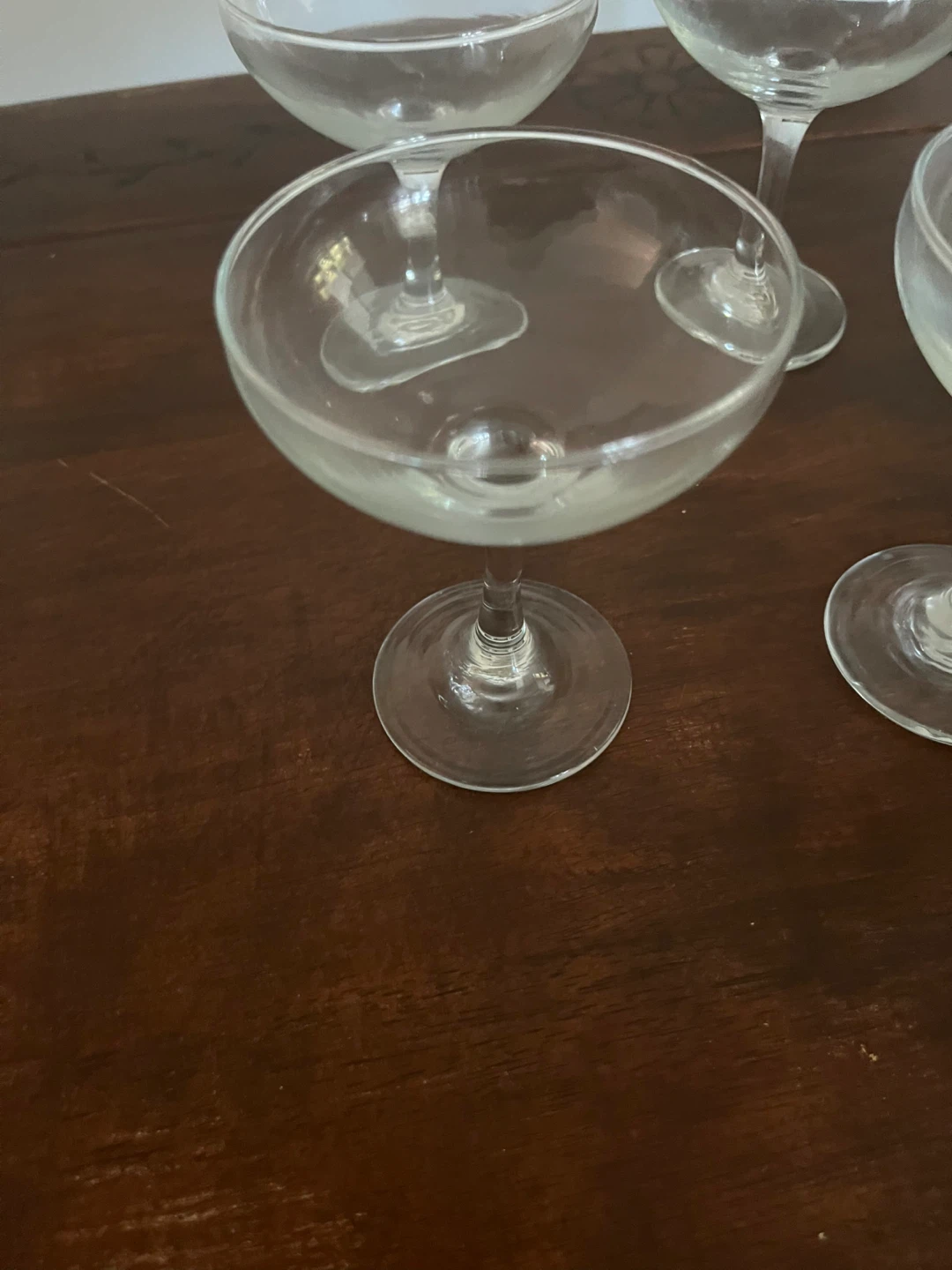 Set of 4 vintage coupe glasses - photo 2