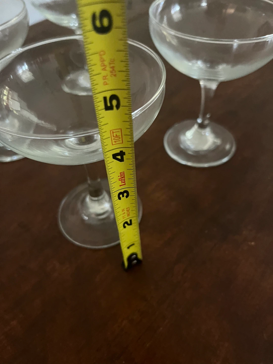 Set of 4 vintage coupe glasses - photo 4