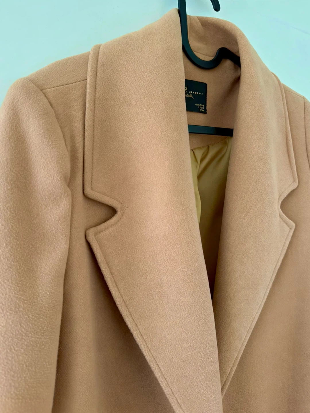 Zara Camel Wool-Blend Coat