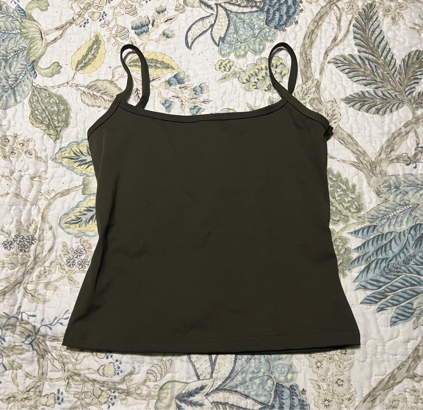 Army Green Garage Tank Top