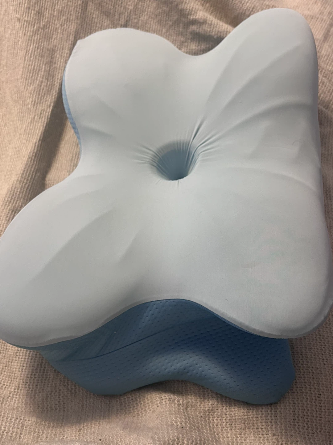 Derila ergo neck support Blue Butterfly Memory Foam Pillow