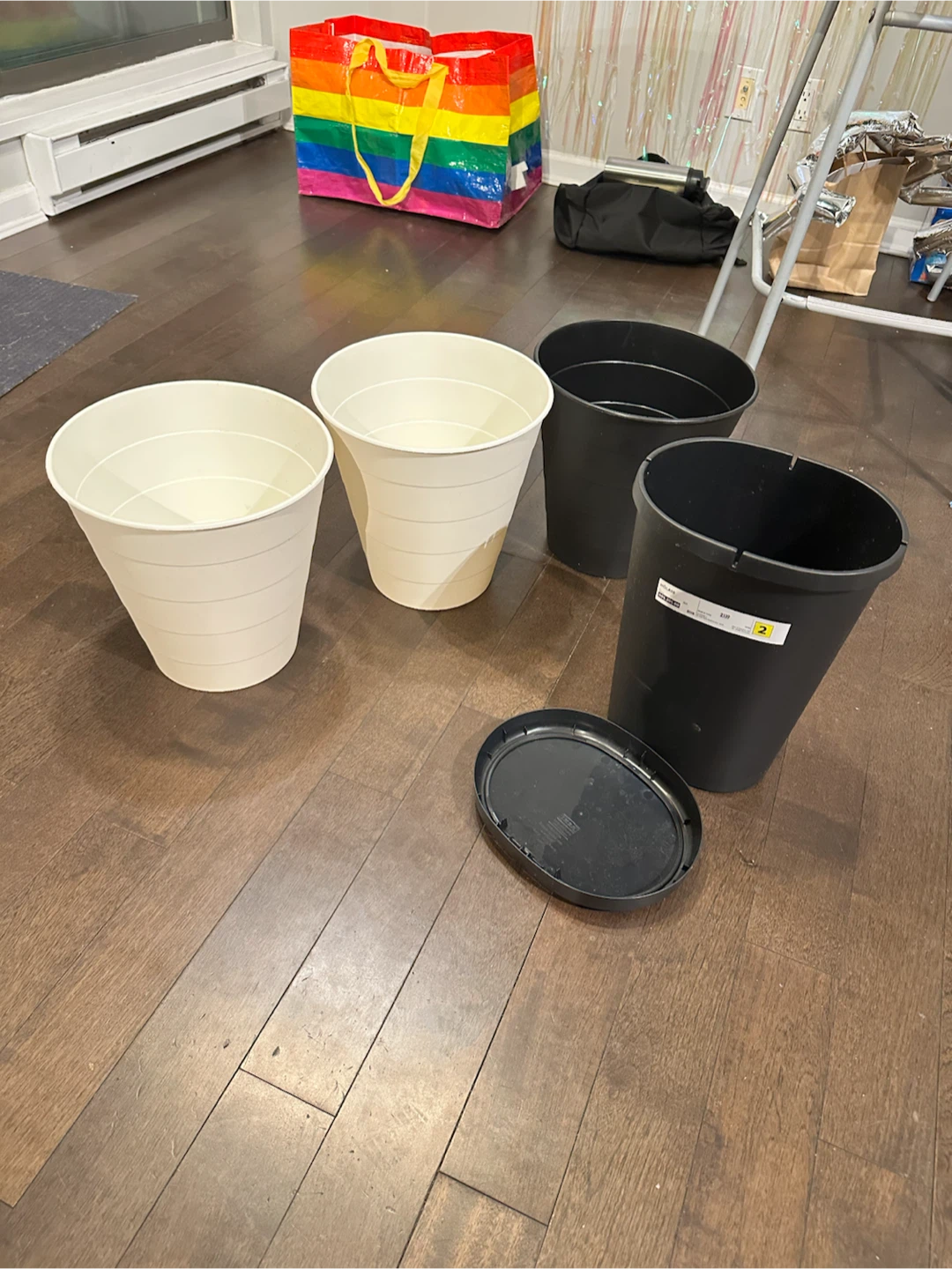 IKEA four dustbins