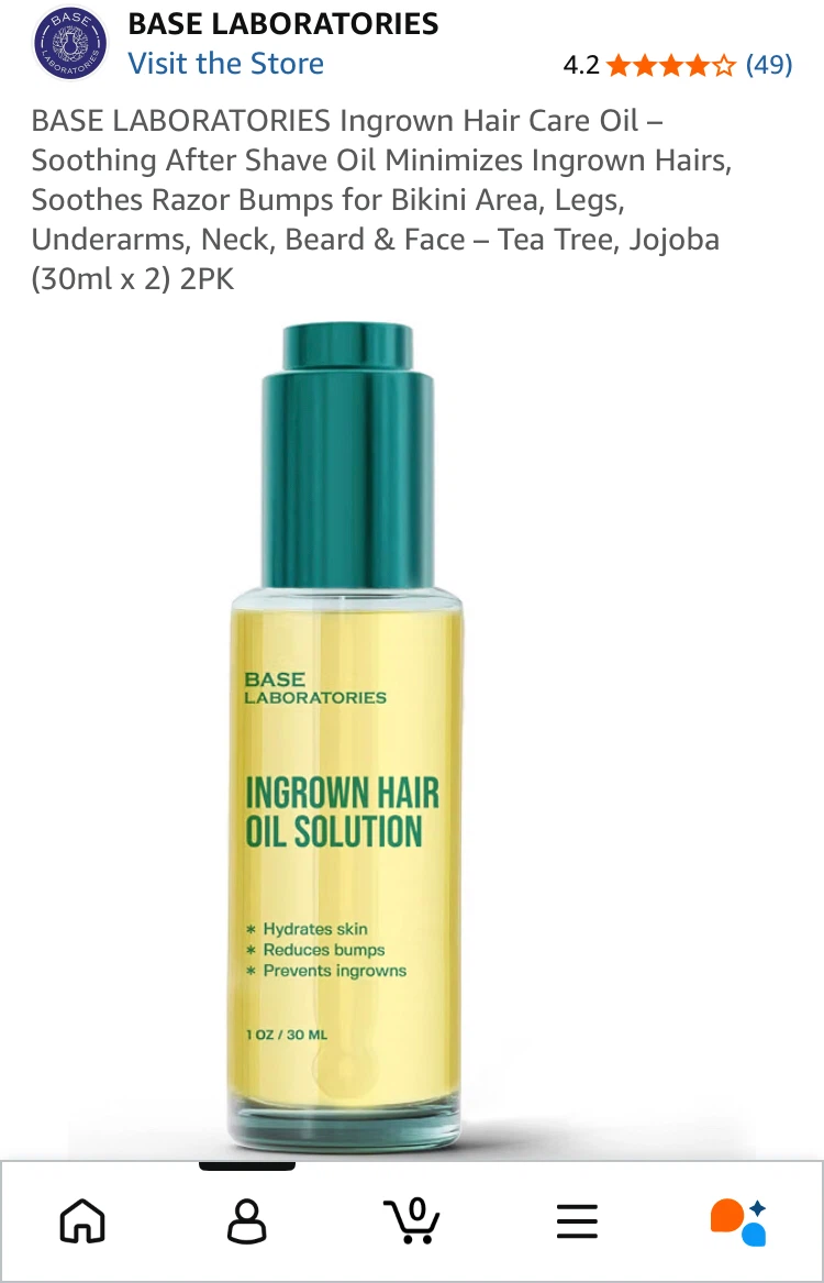 Base Laboratories Ingrown Hair Oil BNWB - photo 2