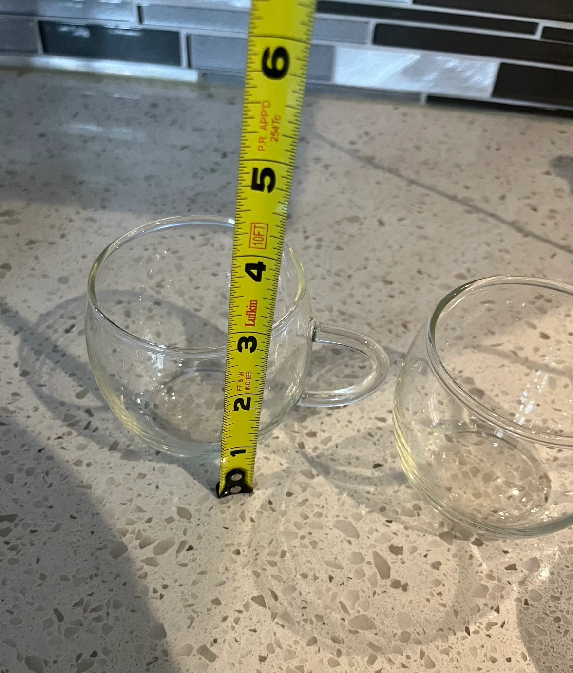 Set of 2 Clear Glass Mugs - photo 3