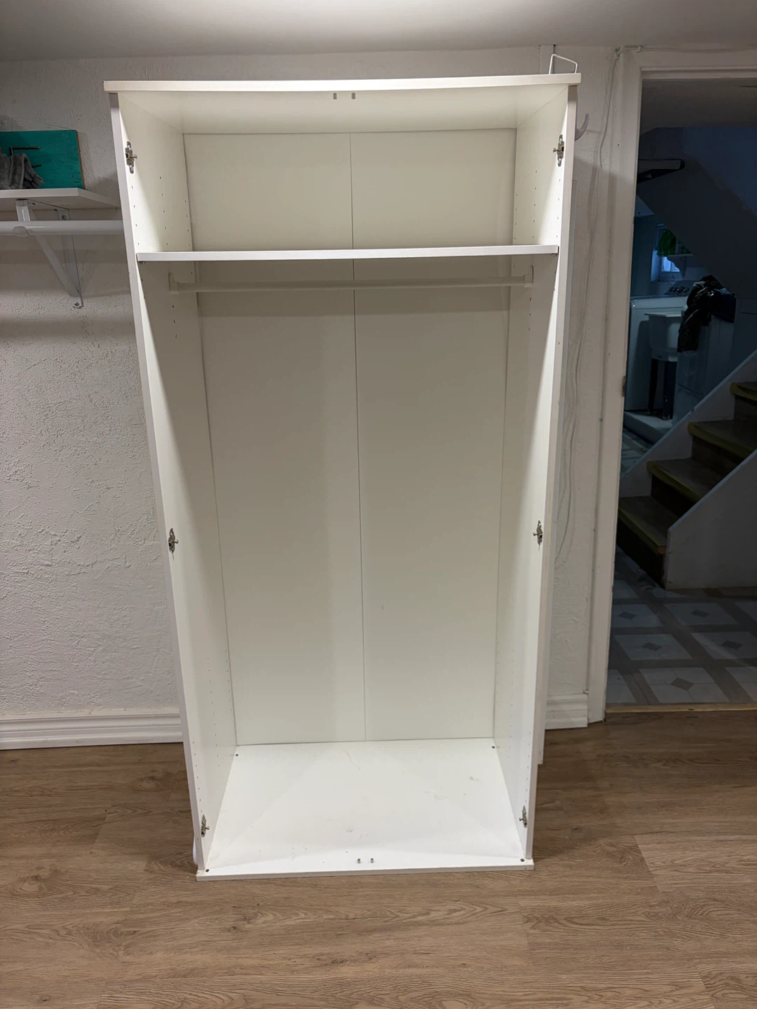 White IKEA Wardrobe Frame