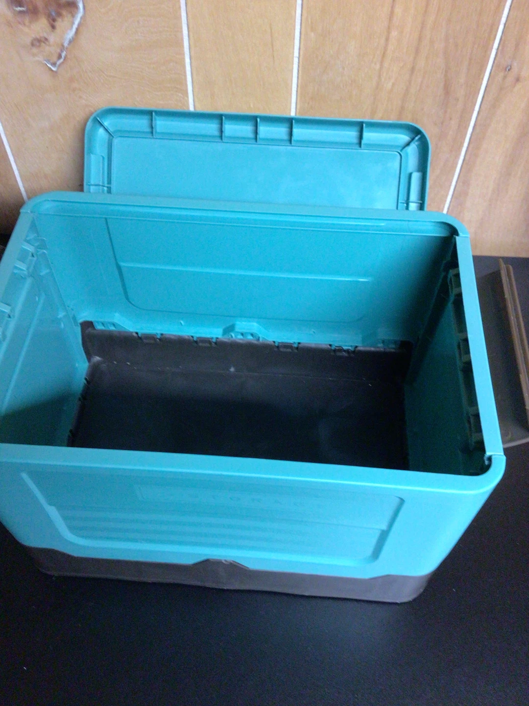 Turquoise and Gray Storage Bin - photo 3