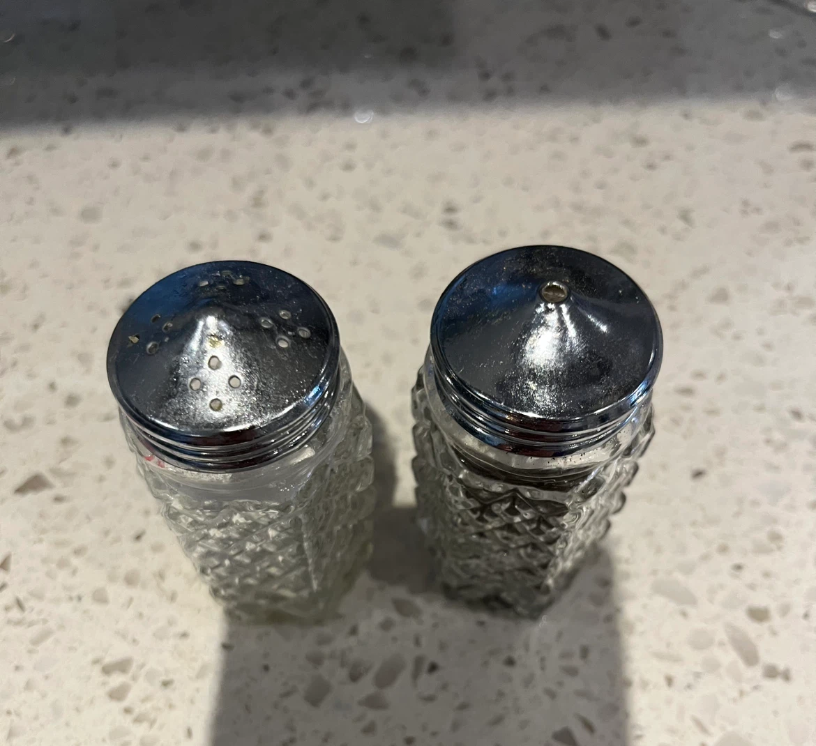 Vintage Crystal Salt and Pepper Shakers - photo 2