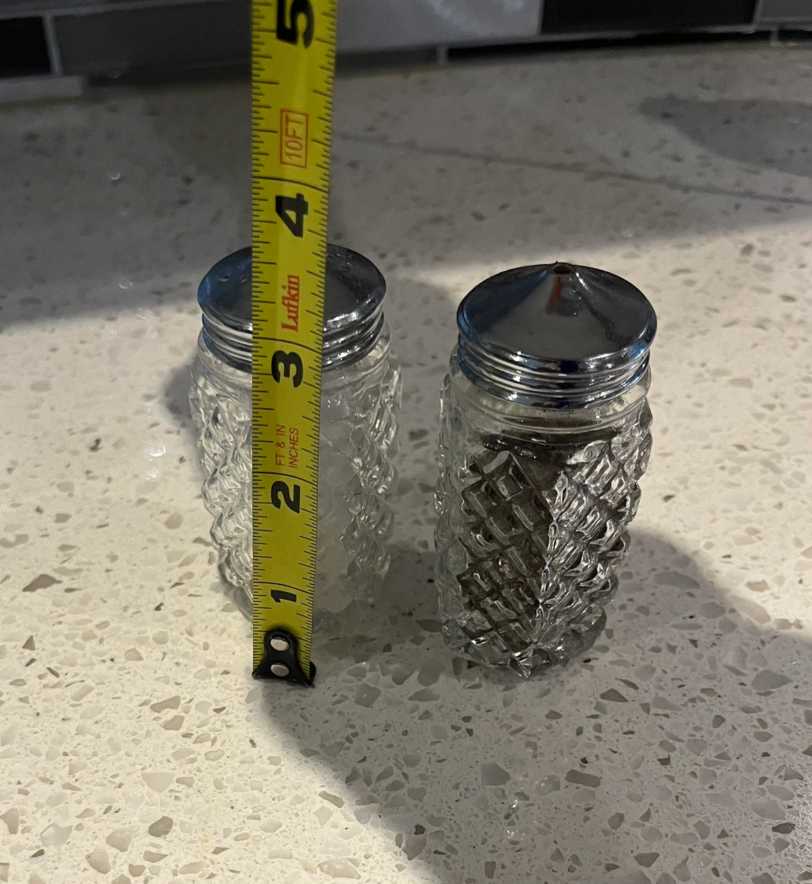 Vintage Crystal Salt and Pepper Shakers - photo 3