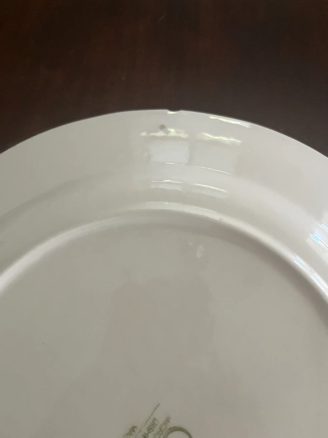 Two Ocera Rose Pattern Dinner Plates - photo 3