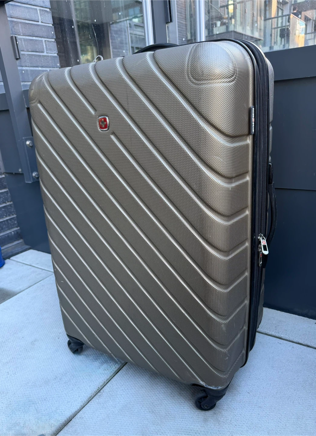 Swiss Gear Large Hardside Expandable 4-Wheel Luggage, Khaki - photo 2