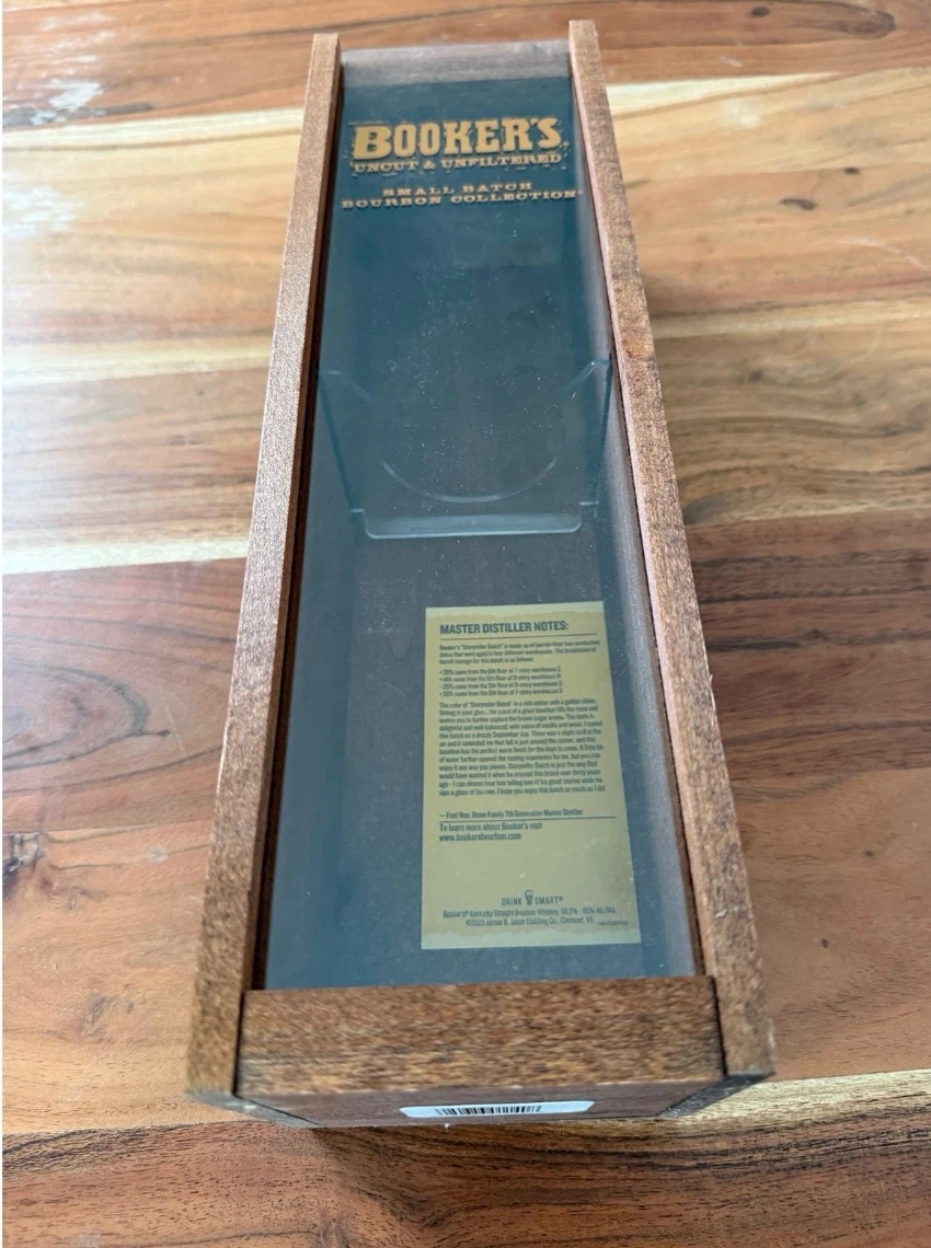 Booker's Bourbon Wooden Box -negotiable
