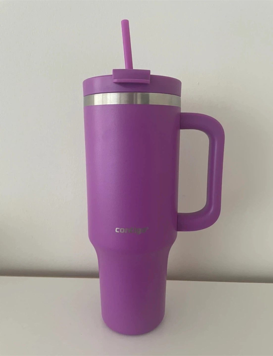 New Contigo Violet Insulated Tumbler with Straw