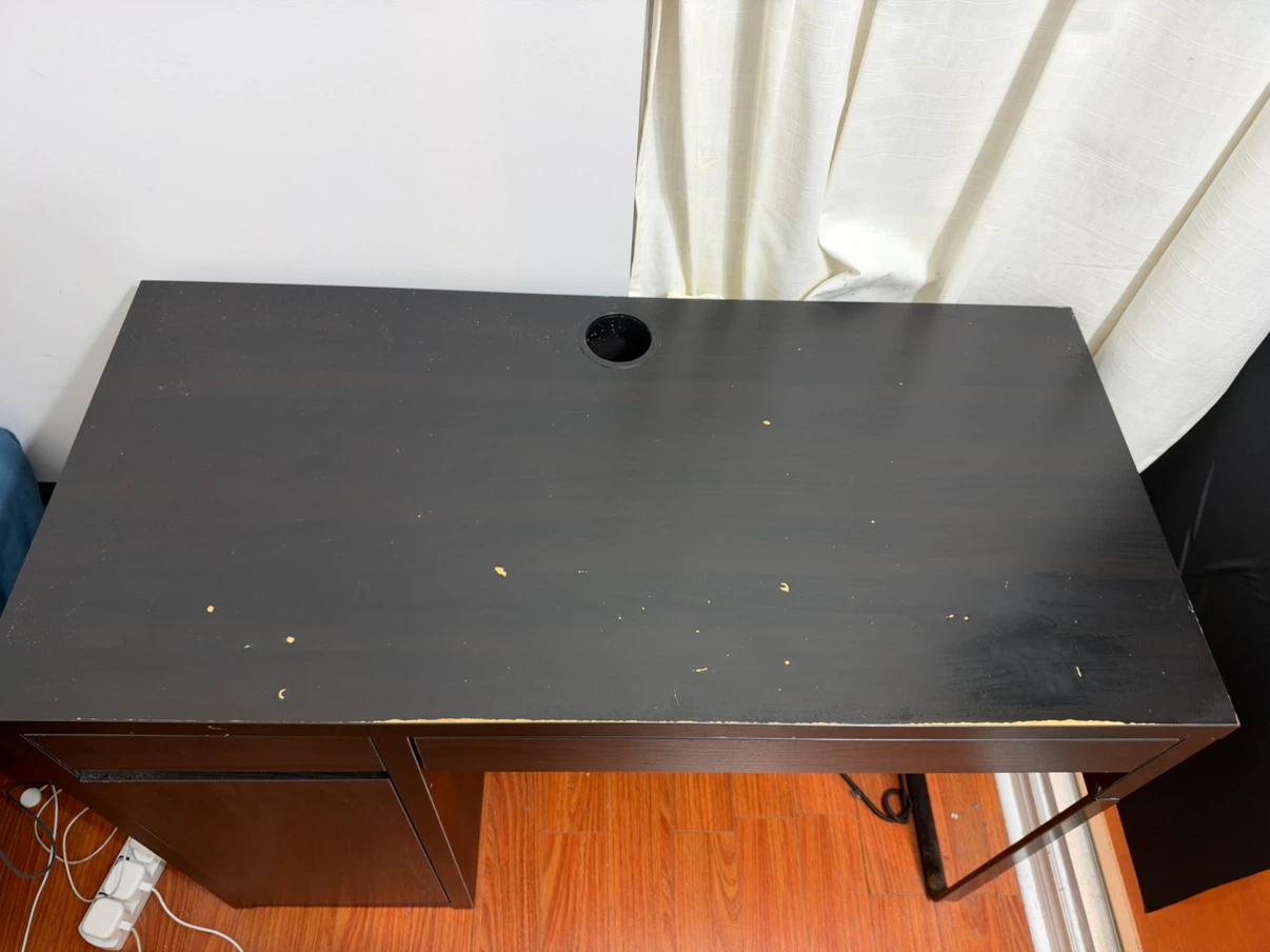 IKEA MICKE Desk – Black-Brown, with Drawers & Cabinet - photo 5