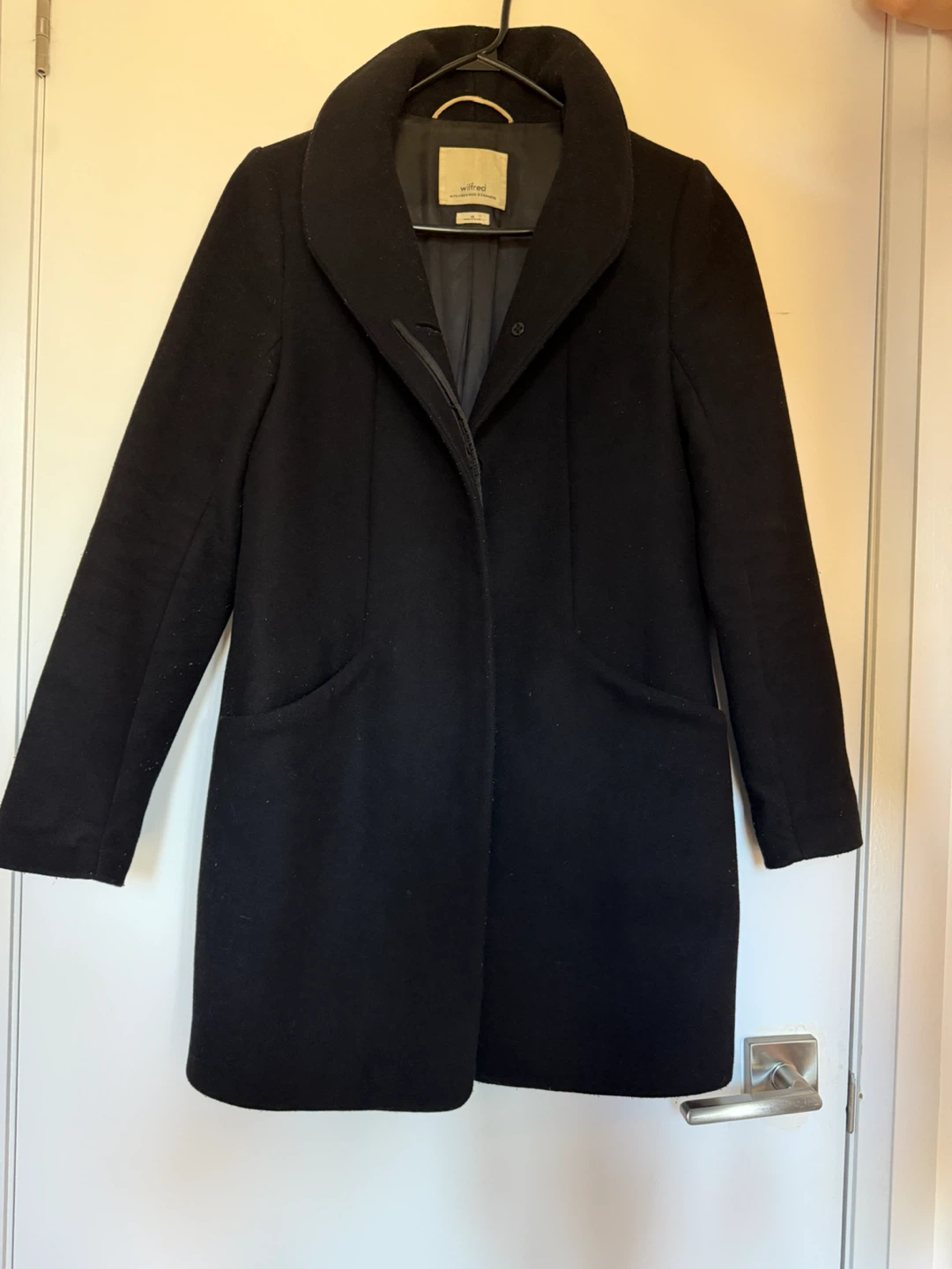 Wilfred Wool & Cashmere Coat Black