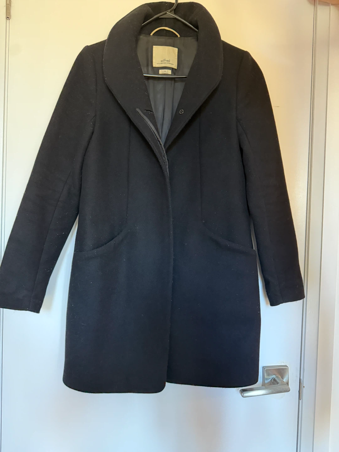 Wilfred Wool & Cashmere Coat Black - photo 2