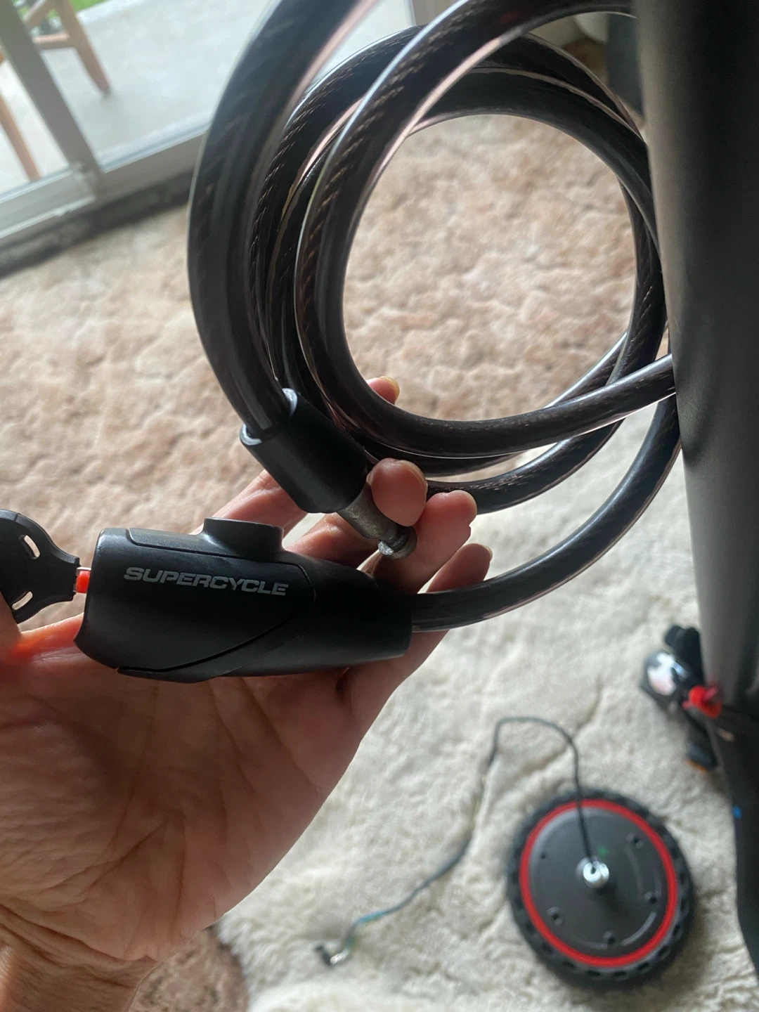 Electric Scooter with Charger and Supercycle Lock - photo 3