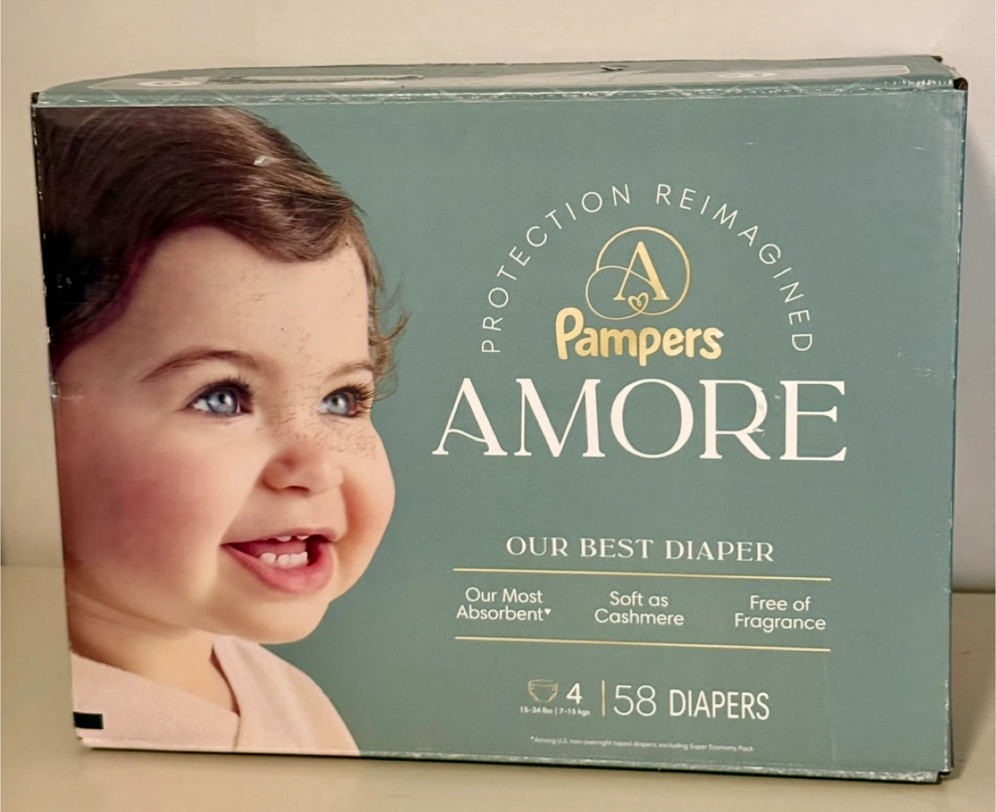 $20 Pampers Amore Size 4 Diapers 58 Count