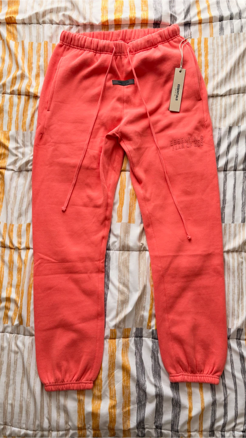 Essentials Fear of God Sweatpants - Coral - photo 2