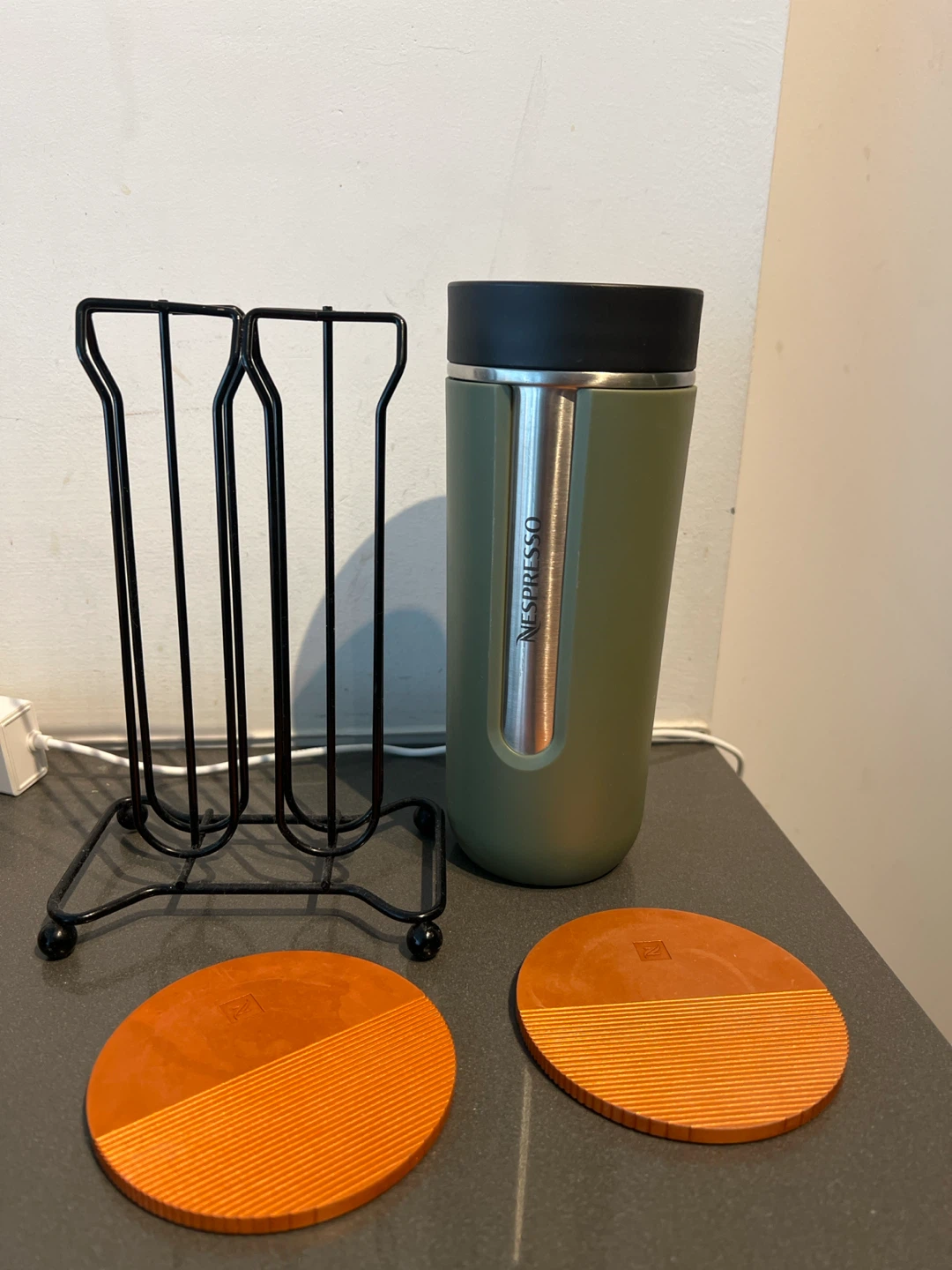 Nespresso Travel Mug, Capsule Holder and Coasters