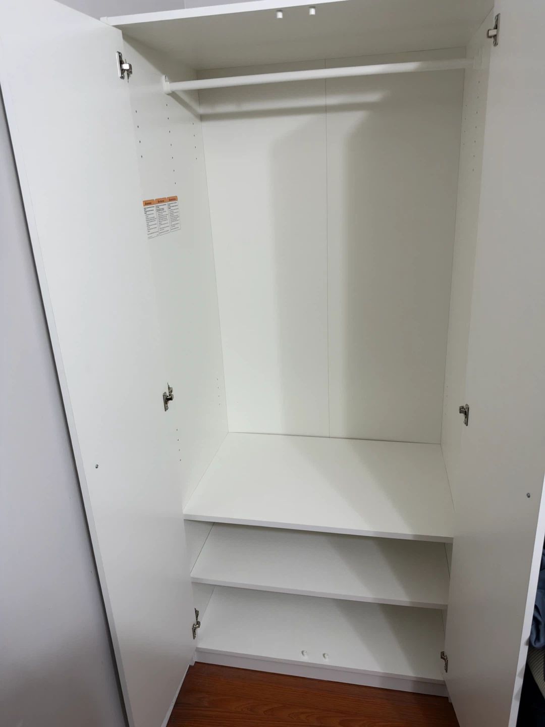 IKEA KLEPPSTAD Wardrobe – White, 2 Doors - photo 4