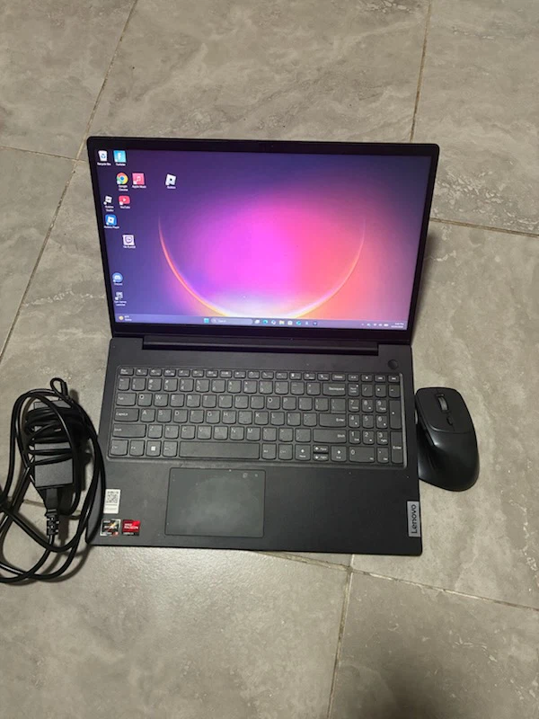 Lenovo Laptop with Mouse and Power Adapter - photo 2
