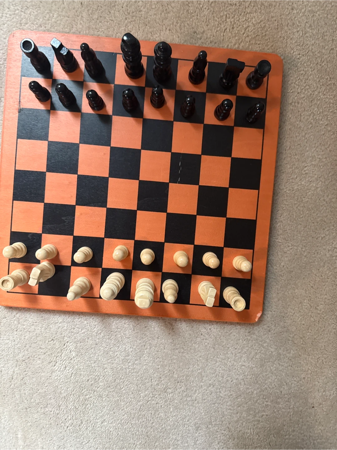 Chess board (comes with chess pieces)