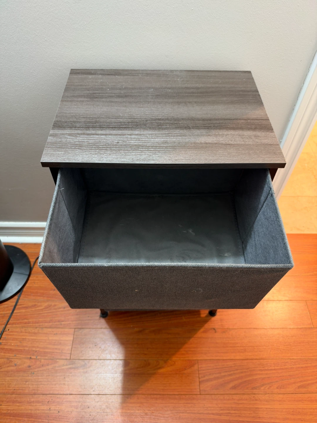 3-Drawer Fabric Nightstand / Side Table - photo 3
