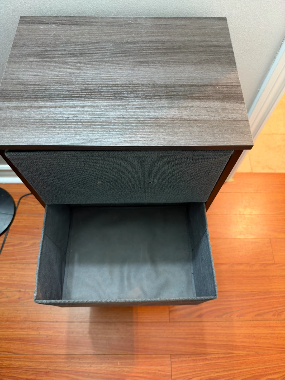 3-Drawer Fabric Nightstand / Side Table - photo 4