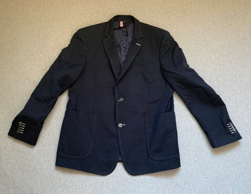 COLWELL’S ZIGNONE Navy Sport Coat - Size 44R