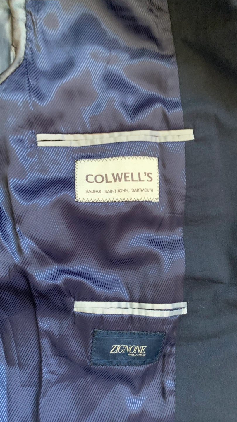 COLWELL’S ZIGNONE Navy Sport Coat - Size 44R - photo 5